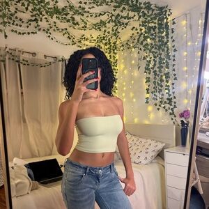 Khaki Free People Tube Top